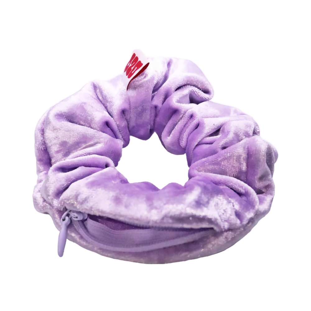 Elastic de par OZO Secret Stash Scrunchy PURPLE
