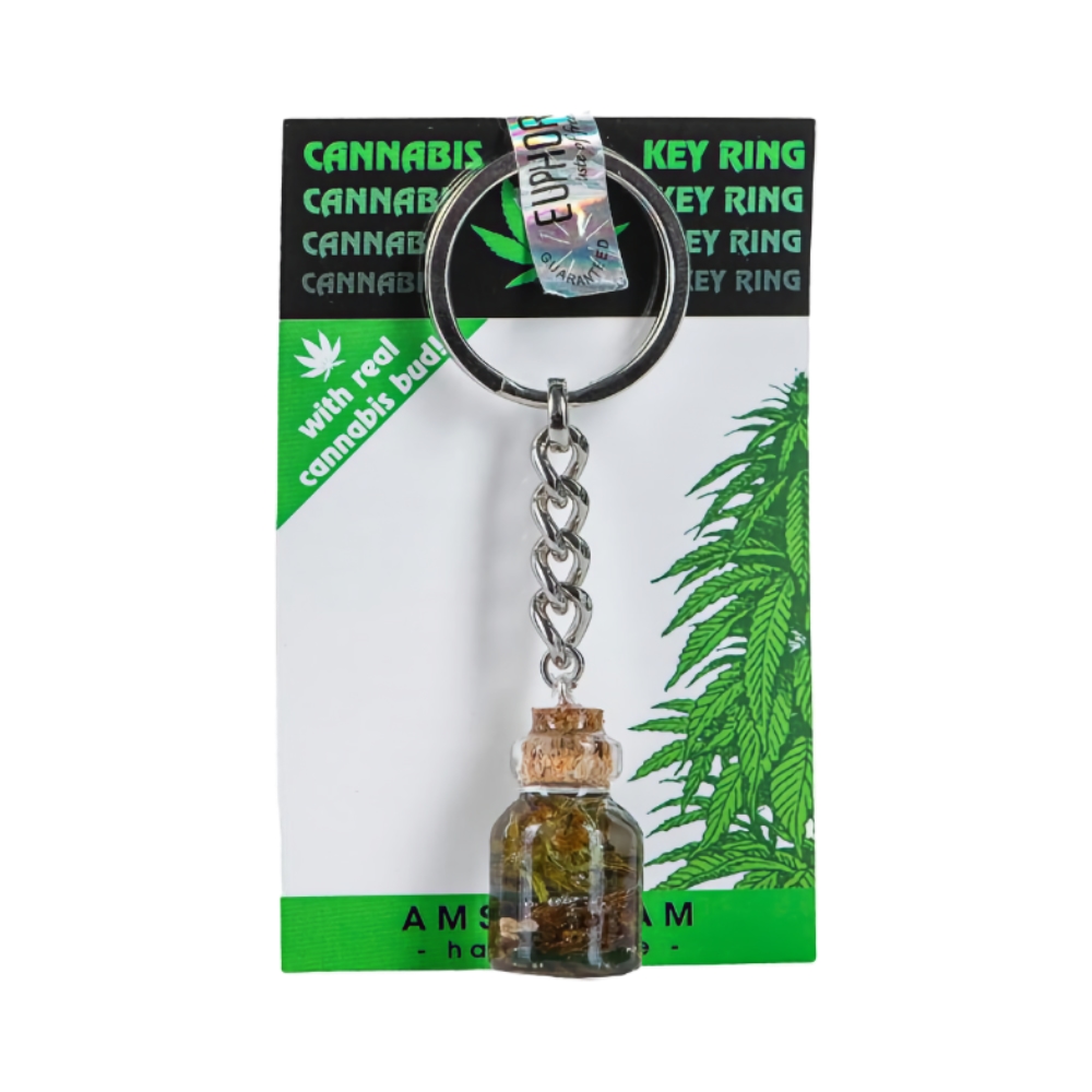 Breloc in Forma de Borcan Euphoria Cannabis